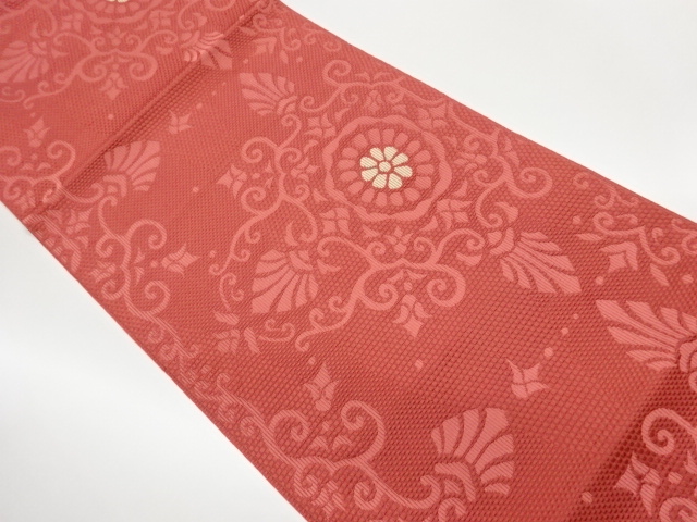 本場筑前博多華紋模様織出し名古屋帯